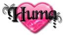 huma pink black heart