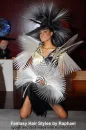 black and white fantasy hair
