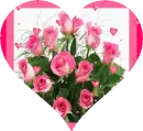 Pink Roses and Hearts