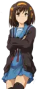 Haruhi in Suzumiya Haruhi no shoshitsu (The disappearance of Haruhi Suzumiya)