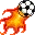 football on fire