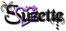 suzette purple black heart
