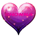 Pink and Purple Heart - Shonna