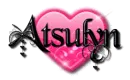 atsulyn black pink heart