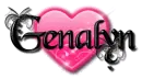 genalyn black pink heart