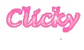 Pink text - Clicky