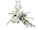 flores blancas y luz