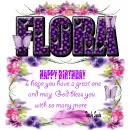 HAPPY BIRTHDAY FLORA