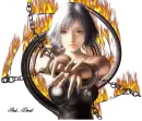 Girl with fire 