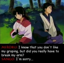miroku's broken arm