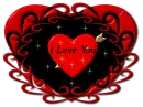 Sparkle Red Heart - I Love You