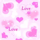 Background - Pink and White Hearts - Love