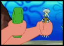 Squidward and the Pickle