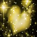 Background - Yellow Sparkle Heart