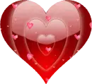 Background - Floating Red Hearts