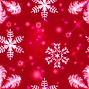 Background - Red Sparkle Snowflakes