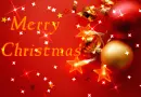 Background - Merry Christmas Ornanments