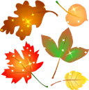Background - Sparkle Colorful Autumn Leaves