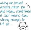Giving up