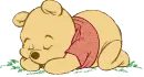 Baby Winnie the Pooh sleeping