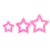 3 Pink & Blue Stars
