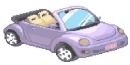 Violet cute car