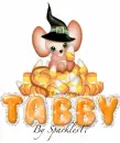 Cute Mouse with Candy corn - Tabby