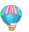 cat in hot air balloon