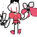 pink gay guy with sexy butterflies