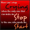 How can I stop crying