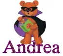 Halloween Teddy Bear - Andrea