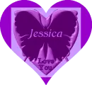 Purple Butterfly Heart - Jessica