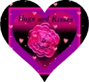 Hugs and Kisses Flower Heart