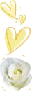 hearts and a rose