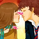 Cute couples kissing