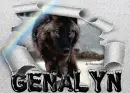 Wolf in the snow -- Genalyn