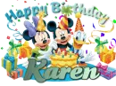 HAPPY BIRTHDAY karen