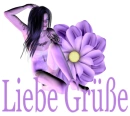 Woman sits in the flower