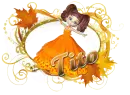 fall orange frame 