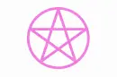 glittery pentagram