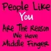 Middle finger