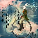 â˜†Mr BuNNy on ViNTaGe BiKeâ˜†