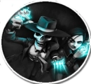 Skulduggery & Valkyire.