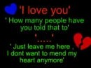 I dont want to mend my heart ... Again