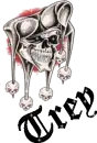 trey evil clown tattoo