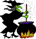 witch and caldren