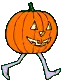 walking jackolantern