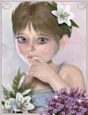 girl in flowers