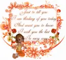 "Thinking of you"