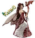 pretty gothic lady dragon Rowan